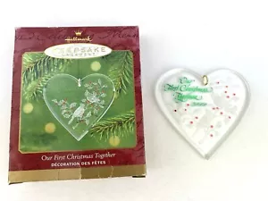 Hallmark Our First Christmas Together 2000 decorazione natalizia acrilica QX3104 - Foto 1 di 5
