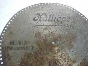 Meditation Kalliope 36cm Platte Spieluhr Orgel Uhr antique music box disc 14,5"  - Bild 1 von 4