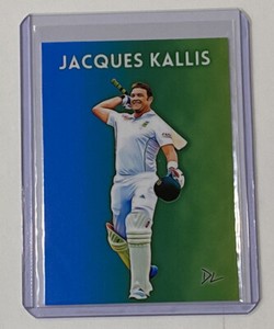 Jacques Kallis Limited Edition Artist Signed South Africa Cricket Card 1/10