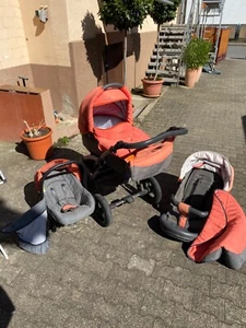 Kombi Kinderwagen Voletto, Babywanne, Baby Sportwagen, Babysitz von Knorr Baby - Bild 1 von 3