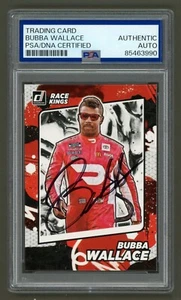 Bubba Wallace Signed 2022 Donruss Card #22 (PSA) NASCAR Auto - Picture 1 of 2