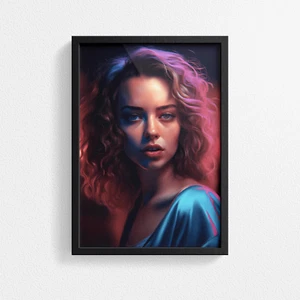 Atemberaubender europäischer Frau Porträt Poster Druck - perfekte Ergänzung zu Ihrer Dekoration - Bild 1 von 13