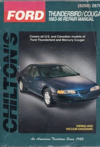 Chilton Repair Manual: Ford Thunderbird & Mercury Cougar 83- 96. Price Reduced! - Picture 1 of 1