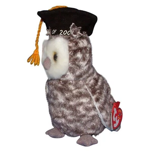 Ty Beanie Baby Smart - MWMT (Owl Graduation 2001) - Picture 1 of 1