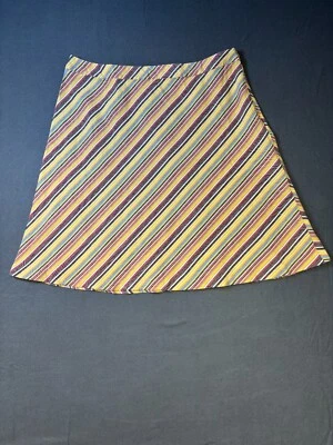 Minifalda Harve Benard de Benard Holtzman elástica diagonal multi rayas talla 6 Foto 1 de 4