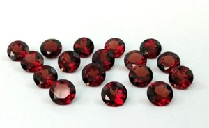 Natural Garnet Round Shape Calibrated Faceted Cut Gemstones 3mm-20mm - Picture 1 of 10