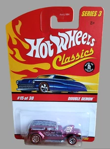 Hot Wheels Double Demon Spectraflame 2007 rojo Classics serie 3 15/30 RL 7 radios - Imagen 1 de 16
