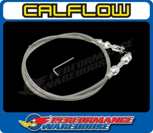 GM LS 36" Braided Stainless Steel Throttle Cable LS1 LSX 5.7L 6.0L Holden - Picture 1 of 2