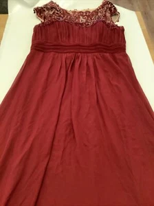 Ever Pretty Burgundy Bridesmaid Dress Size 6 XL (uk 24) - Picture 1 of 9