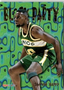 1995-96 SKYBOX HOOPS BLOCK PARTY SHAWN KEMP SEATTLE SUPERSONICS #10 - Picture 1 of 2