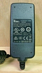 Ktec KSASB0241200150M2 12V AC Adapter 1,5 Amp / Koax Ausgang NEU - Bild 1 von 2