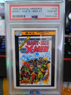 1990 Marvel Universe #132 Giant Size X-MEN #132 PSA 10 GEM MINT - Image 1 of 2