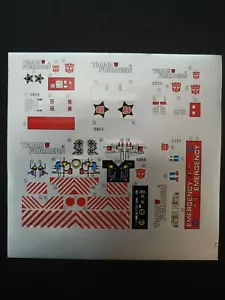 TRANSFORMERS G1 PROECTOBOTS DEFENSOR STICKER SHEET US SELLER AS1 - Picture 1 of 1