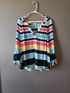 Crown & Ivy gestreiftes 3/4 Arm Blusenshirt Damen Größe XXL - Bild 1 von 6