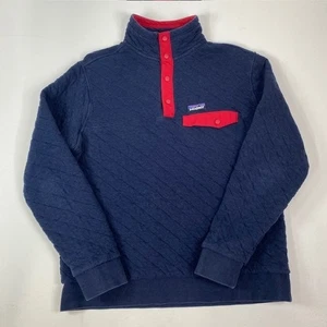 Patagonia Organic Cotton Quilted Snap-T Pullover Sweater Top - Large - Picture 1 of 11