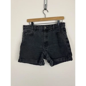 House Denim Collection Washed Black Jean Shorts Sz 40 (US 10) Rolled Hem Casual - Picture 1 of 5