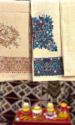 Ghutra/scialle/shemagh pashmina puro cashmere colorato a mano - taglia 57 * 57 pollici - Immagine 1 di 4