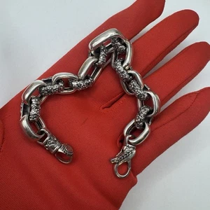 JAI by John Hardy 925 Sterling Silber Vergissmeinnicht Blume Gliederarmband schön - Bild 1 von 12