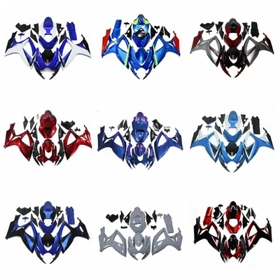 ABS Fairings Kit For 2006-2007 Suzuki GSXR600 GSXR750 K6 06 Injection Bodywork - Image 1 of 4