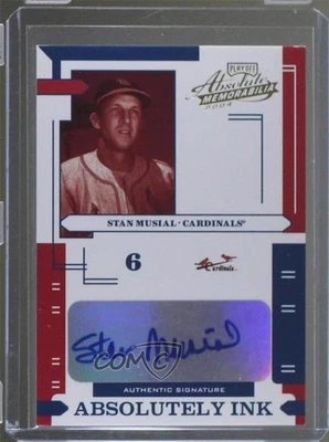 2004 Playoff Absolute Memorabilia Absolutely Ink /100 Stan Musial Auto HOF - Image 1 of 2