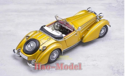  sun star 1:18 HORCH 855 1939 car Model Alloy Diecast Simulation Hobby Gift Gold - Image 1 of 4