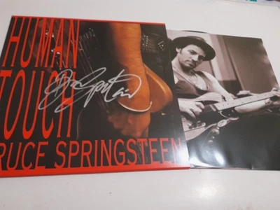 BRUCE SPRINGSTEEN autograph lp HUMAN TOUCH signed live concert tour - Photo 1/2