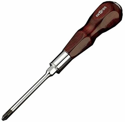 KTC-NEPROS WOOD GRIP SCREWDRIVER (PH NO.2) ND3P-2 F/S w/Tracking# New from Japan - Image 1 of 3