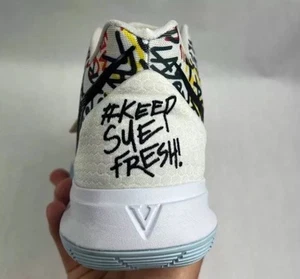 Size 11 Nike Sue Bird X Kyrie 5 'Keep Sue Fresh' CW2771 100 Graffiti Mens - Picture 1 of 9