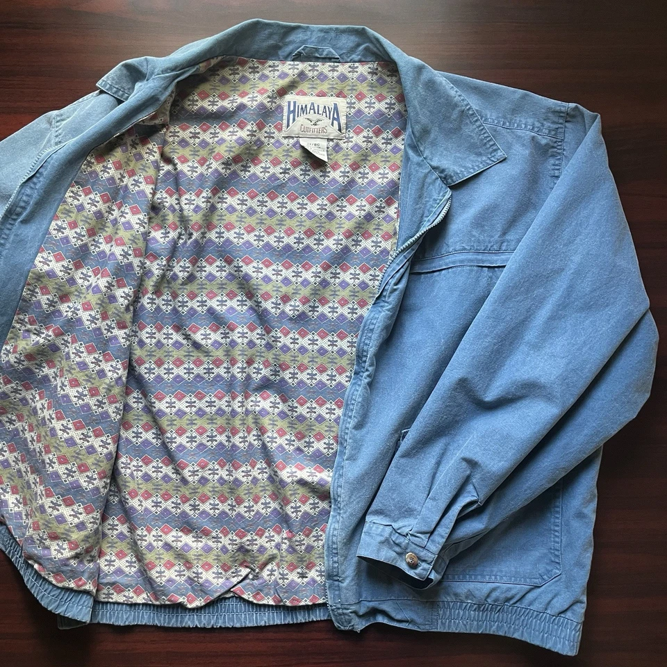 Винтажная выцветшая куртка Himalaya Outfitters с ацтекским принтом размер XXL - Изображение 1 из 4