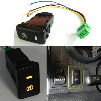 OEM Button Push On Off Switch 39mm Accessories Amber Dual Fog Light LED - Image 1 of 4