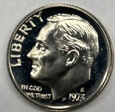 1973 S Roosevelt Dime from Proof Set with Free Shipping - Image 1 of 2