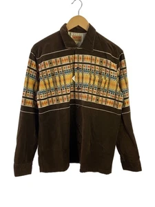 Camisa de pana con estampado Towncraft marrón con estampado integral talla 15 - Imagen 1 de 4