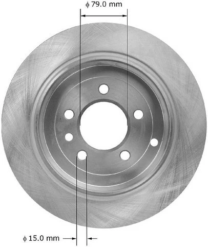 Rotor de freno de disco Bendix PRT5947 BENDIX para 05-07 Land Rover LR3 Foto 1 de 4