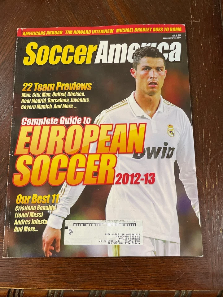 SOCCER AMERICA MAGAZINE -SUMMER 2012, Vol 43, No. 3 -RONALDO -G CONDITION/LABEL - Image 1 of 1