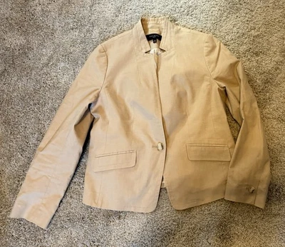Talbots women's size 6 Petite tan Khaki Blazer - Image 1 of 4