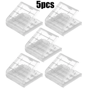 Transparent Holder Set of 5 for Organizing AA AAA For Rechargeable Batteries - Picture 1 of 10