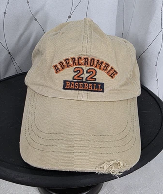 Vintage Abercrombie Baseball Bat Hat Cap Embroidered 90s Y2K Preppy Medium - Image 1 of 4