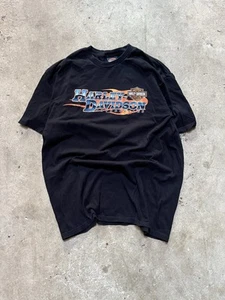 Harley Davidson Tuscaloosa, AL Flame Shirt Casual Summer T-Shirt Size XL - Picture 1 of 4