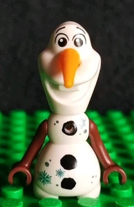 Lego Frozen Olaf Minifigur Disney Mini Puppe hellblau Schneeflocken dp074 2019 - Bild 1 von 2