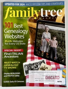 Family Tree Magazine July/Aug 2024 Vol 25 No 4 101 Best Genealogy Sites EX-LIB - Imagen 1 de 12