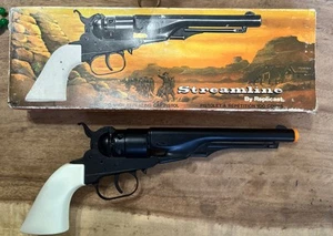 ๐ฅ 1950's Streamline Replicast 100 Shot Repeating Cap Pistol Colt Gun Toy In Box - Picture 1 of 24