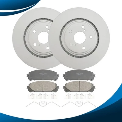 Front Disc Rotors and Brake Pads for Toyota Highlander Sienna Lexus NX300 RX350 Foto 1 de 4