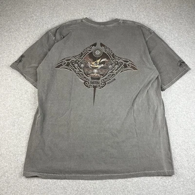 Camiseta Crazy Shirts Para Hombre Talla XL Gris Tribal Picadura Pez Hawaii Azteca Foto 1 de 4