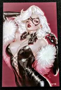 Waifu Chronicles #1 Black Cat Feline Gala Cosplay Color HD White Metal Variant - Picture 1 of 1