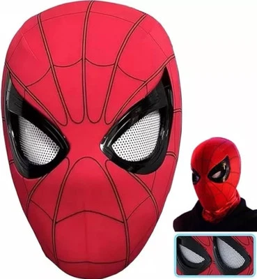 Spider-Man Mask Moving Arachnid Eyes Chin Control Eyes Helmet Masks Props Gift - Image 1 of 4