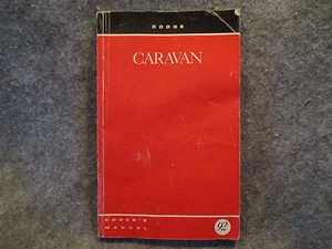 1992 Dodge Caravan Owners Users Manual Guide Reference Book PN 81-226-9217 W840 - Picture 1 of 3