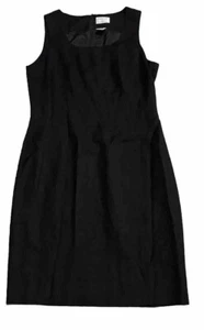 Women's PREVIEW COLLECTION BLACK SLEEVELESS DRESS Size 10 MIDI Chic - Picture 1 of 7