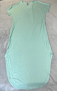 Alya womens short sleeve teal vneck dress size medium - Picture 1 of 4