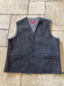 TOM SALTO 'SALTO' WAISTCOAT. CHEST 42'' BROWN 'TWEED' EFFECT IN VGC Smart Ascot - Picture 1 of 9