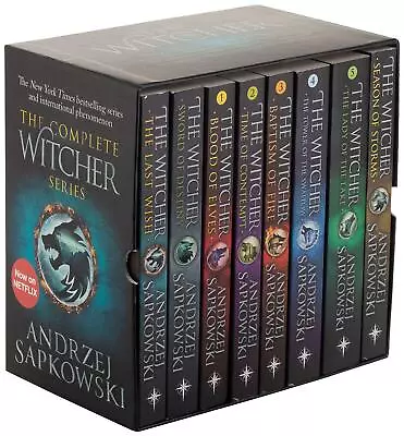 The Witcher 8 Books Boxed Set Collection by Andrzej Sapkowski - Image 1 of 4